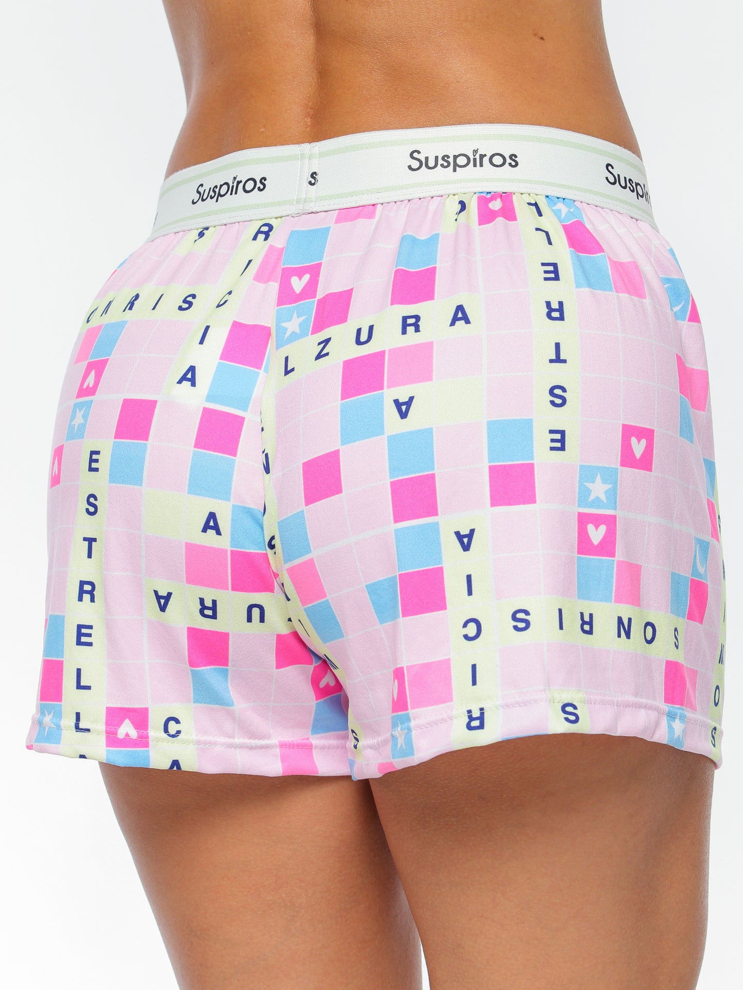 Trio Pijama Letras de Ensueño Short